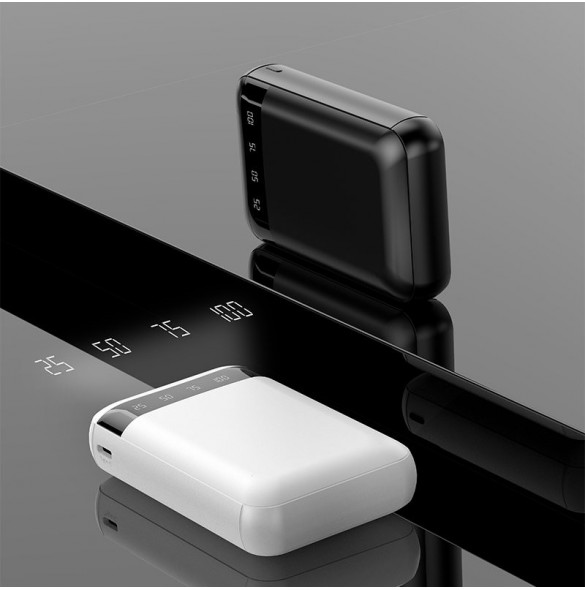 Dudao Portable USB Power Bank 10000mAh Vit (K3Pro mini)