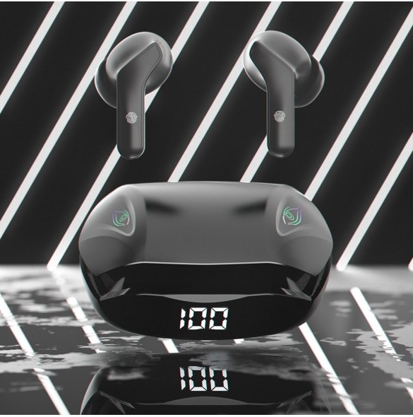 Dudao in-ear trådlösa hörlurar TWS Bluetooth 5.2 svart (U16H-svart)