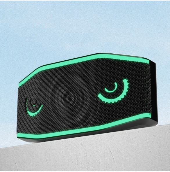 Dudao vattentät IP7 trådlös Bluetooth 5.0 RGB 5W 1200mAh högtalare Svart (Y10XS-svart)