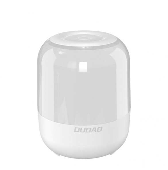 Dudao trådlös Bluetooth 5.0 RGB-högtalare 5W 1200mAh vit (Y11S-vit)