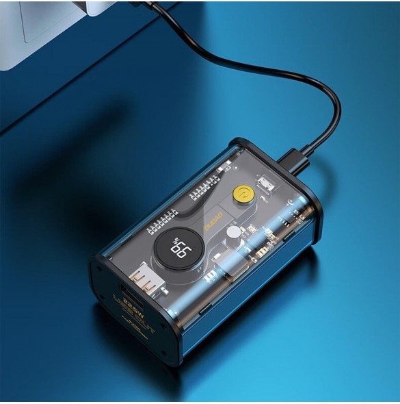 Dudao powerbank 10000mAh 1xUSB-C / 1xUSB-A 22,5W PD svart (K16)