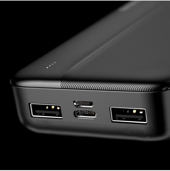 Dudao powerbank 20000mAh 2xUSB-A 10W vit (K4S+)