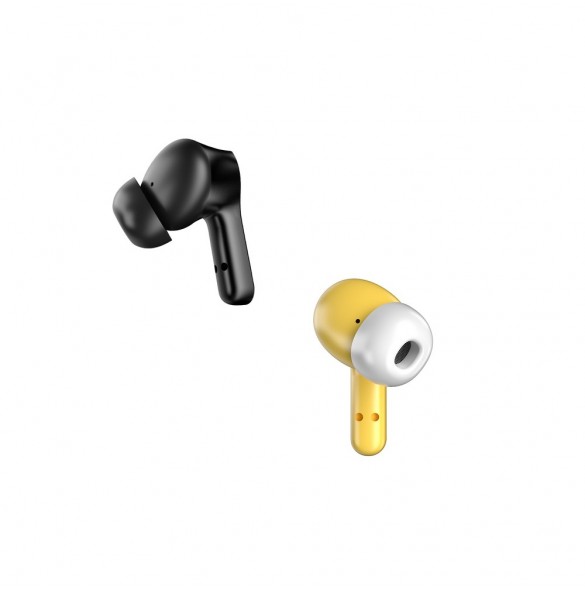Dudao in-ear trådlösa hörlurar TWS Bluetooth 5.2 gul (U16H-gul)