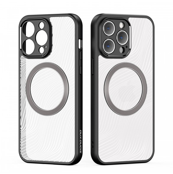 Pansarfodral för iPhone 14 Pro kompatibel med MagSafe Dux Ducis Aimo Mag - svart