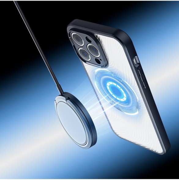 Pansarfodral för iPhone 14 Pro kompatibel med MagSafe Dux Ducis Aimo Mag - svart
