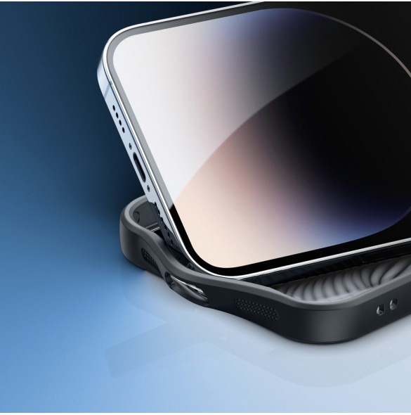 Pansarfodral för iPhone 14 Pro kompatibel med MagSafe Dux Ducis Aimo Mag - svart