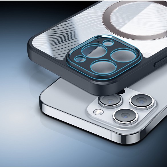 Pansarfodral för iPhone 14 Pro Max kompatibelt med MagSafe Dux Ducis Aimo Mag - svart