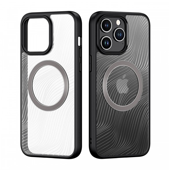 Pansarfodral till iPhone 15 Pro Max med MagSafe Dux Ducis Aimo Mag - svart