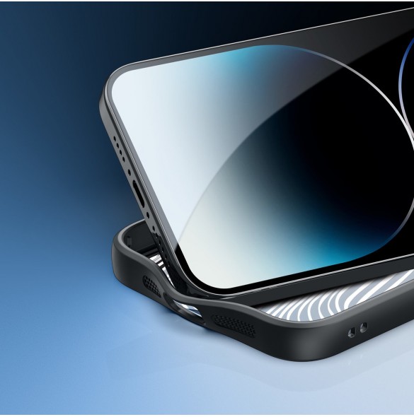 Pansarfodral till iPhone 15 Pro Max med MagSafe Dux Ducis Aimo Mag - svart