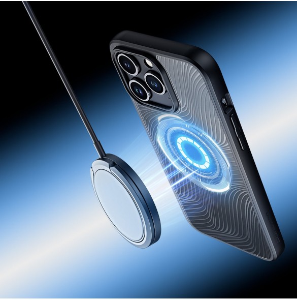 Pansarfodral till iPhone 15 Pro Max med MagSafe Dux Ducis Aimo Mag - svart