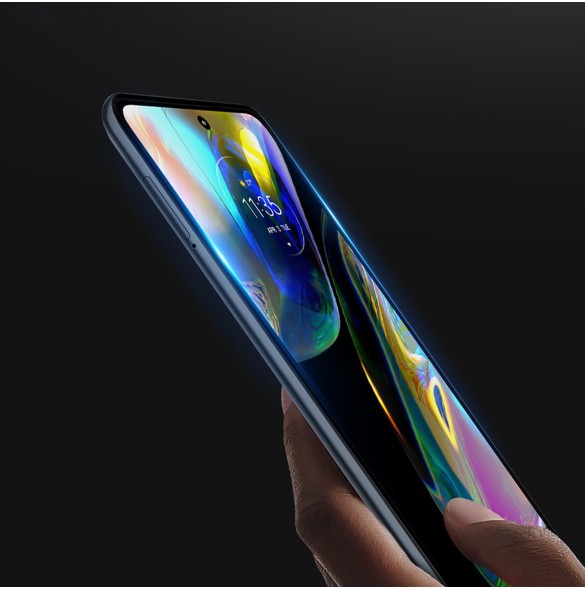 Dux Ducis 10D härdat glas 9H helskärmshärdat glas med ram Motorola Moto G52 svart (väskvänlig)