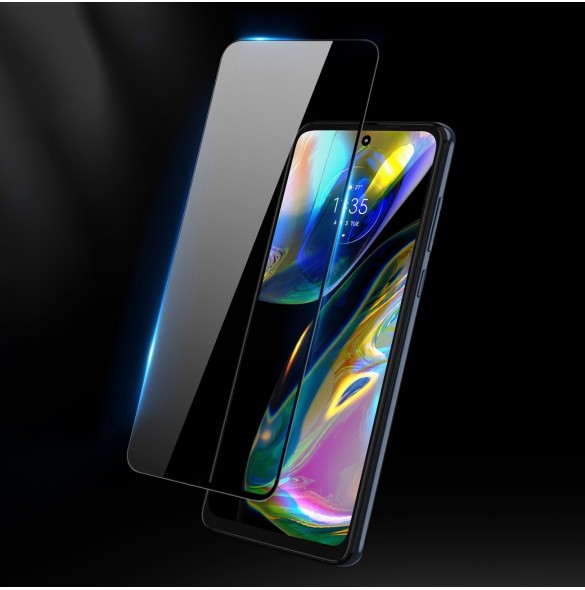 Dux Ducis 10D härdat glas 9H helskärmshärdat glas med ram Motorola Moto G52 svart (väskvänlig)