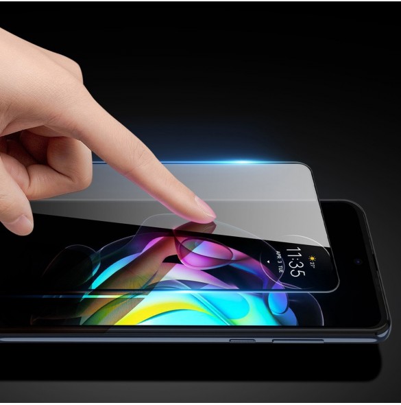 Dux Ducis 10D härdat glas 9H helskärmshärdat glas med ram Motorola Moto G52 svart (väskvänlig)
