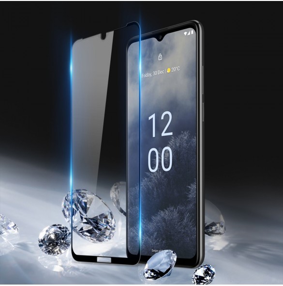 Dux Ducis 10D härdat glas Nokia G60 helskärmshärdat glas med ram svart (väskvänlig)