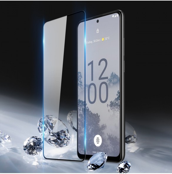 Dux Ducis 10D härdat glas Nokia X30 9H härdat glas med svart ram
