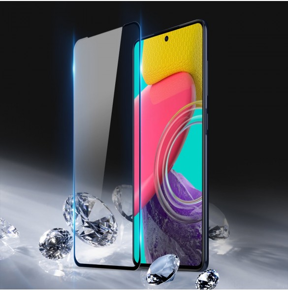 Dux Ducis 9D härdat glas helskärm 9H helskärmshärdat glas med ram för Samsung Galaxy M53 5G svart (fodralvänlig)