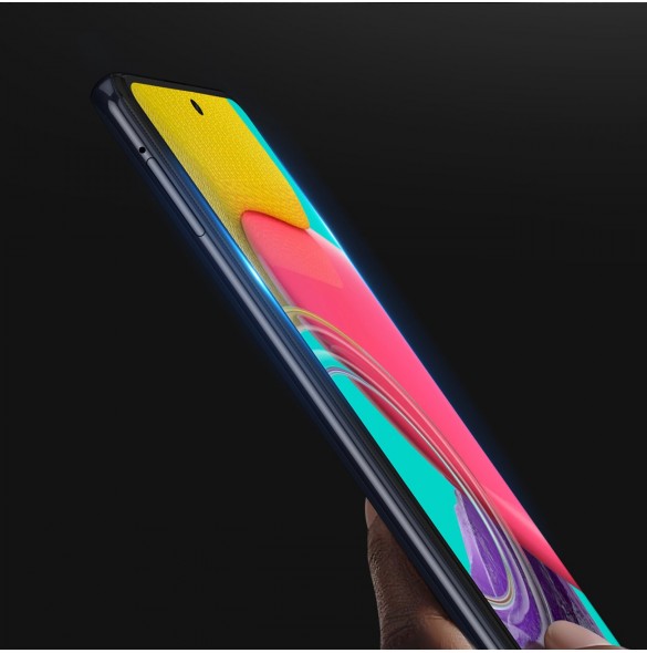 Dux Ducis 9D härdat glas helskärm 9H helskärmshärdat glas med ram för Samsung Galaxy M53 5G svart (fodralvänlig)