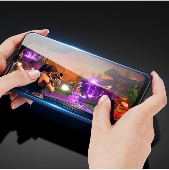 Dux Ducis 9D härdat glas helskärm 9H härdat glas med ram Realme C35 svart (väskvänlig)