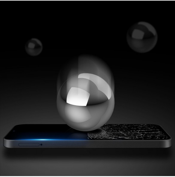 Dux Ducis 9D härdat glas Oppo A17 9H härdat glas med svart ram
