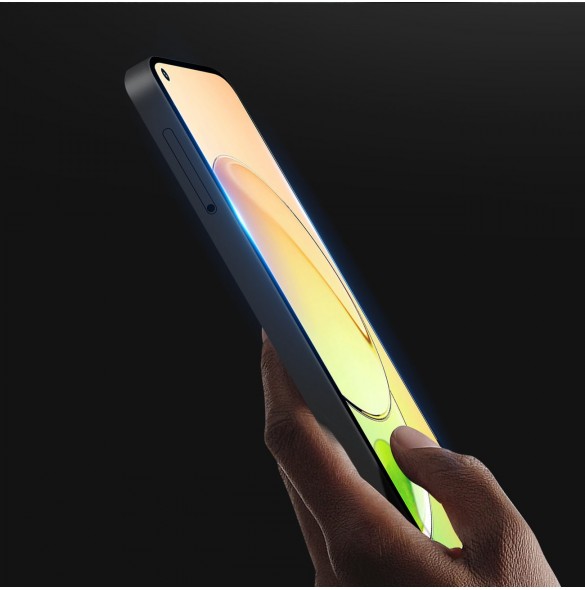 Dux Ducis 9D härdat glas Realme 10 9H härdat glas med svart ram
