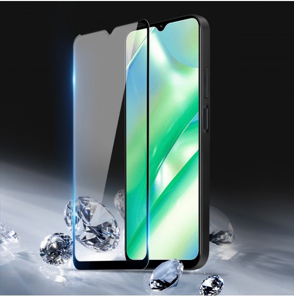 Dux Ducis 9D härdat glas Realme C33 9H härdat glas med svart ram