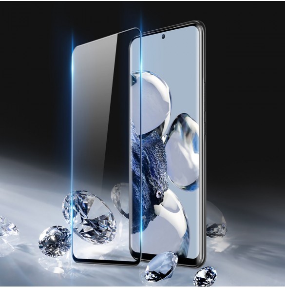 Dux Ducis 9D skärmskydd i härdat glas för Realme C30 / Realme Narzo 50i Prime 9H med svart ram