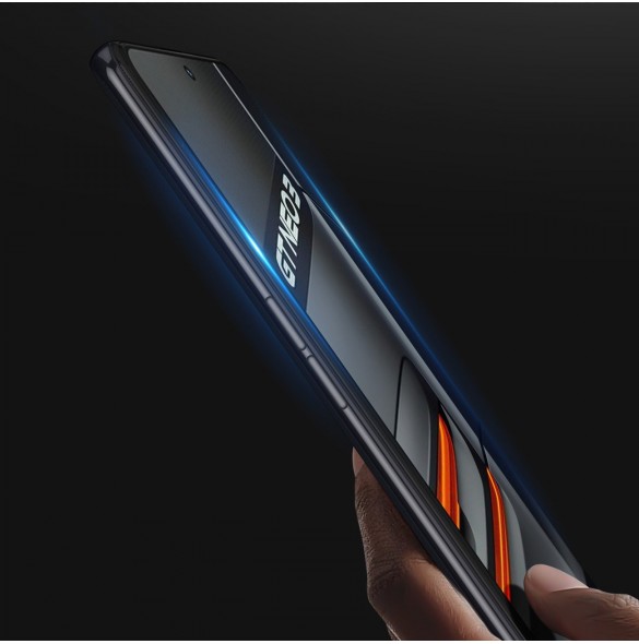Dux Ducis 9D skärmskydd i härdat glas för Realme GT Neo 3 9H med svart ram