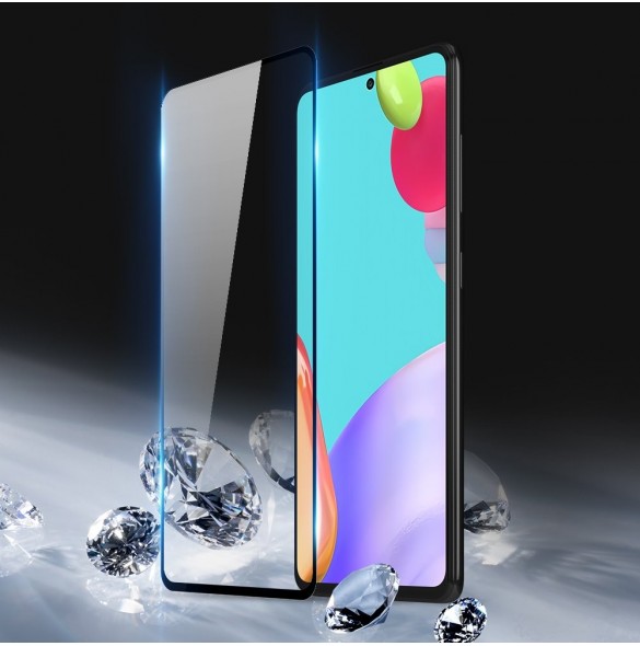 Dux Ducis 9D Tough Screen Protector i härdat glas täckt med ram för Samsung Galaxy A52s 5G / A52 5G / A52 4G svart (väskvänli