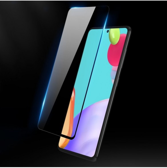 Dux Ducis 9D Tough Screen Protector i härdat glas täckt med ram för Samsung Galaxy A52s 5G / A52 5G / A52 4G svart (väskvänli