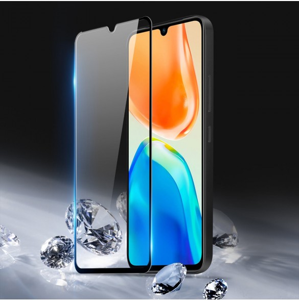 Dux Ducis 9D härdat glas Vivo X80 Lite / V25 helskärm med ram svart (väskvänlig)