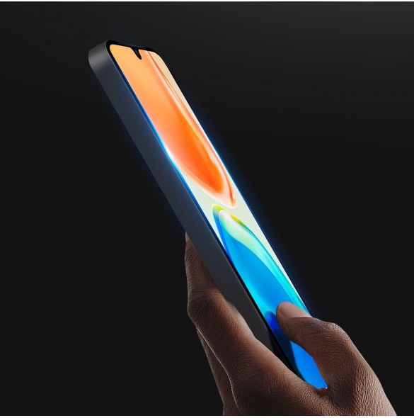 Dux Ducis 9D härdat glas Vivo X80 Lite / V25 helskärm med ram svart (väskvänlig)