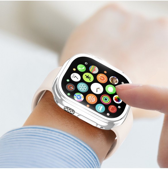 Dux Ducis Apple Watch Ultra fodral ensam 49 mm flexibel smartwatch-fodral silver