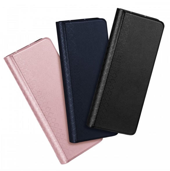 Dux Ducis Bril Läder Flip Wallet-fodral till Samsung Galaxy Z Fold5 5G - Svart