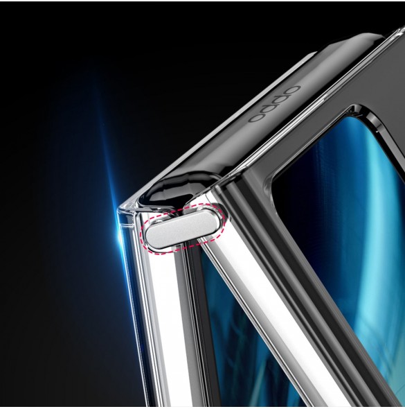 Dux Ducis Clin Fodral för Oppo Find N2 Flip Armor Fodral Bakstycke Transparent