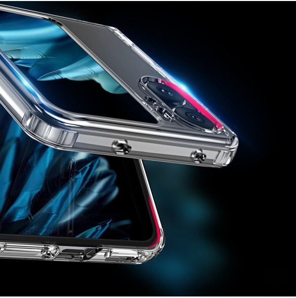 Dux Ducis Clin Fodral för Oppo Find N2 Flip Armor Fodral Bakstycke Transparent