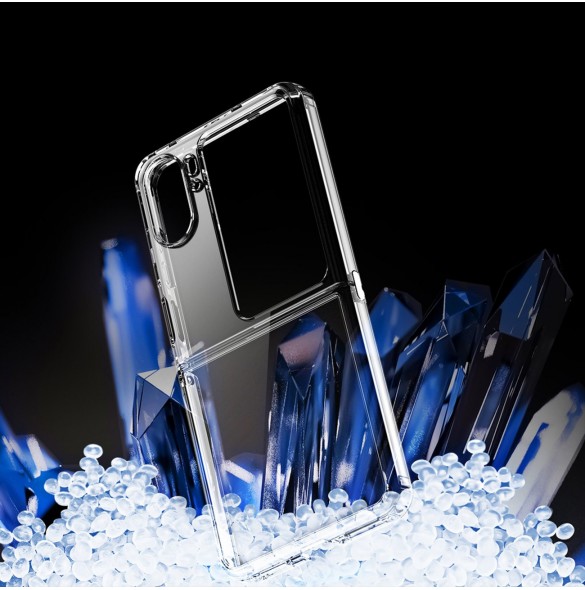 Dux Ducis Clin Fodral för Oppo Find N2 Flip Armor Fodral Bakstycke Transparent