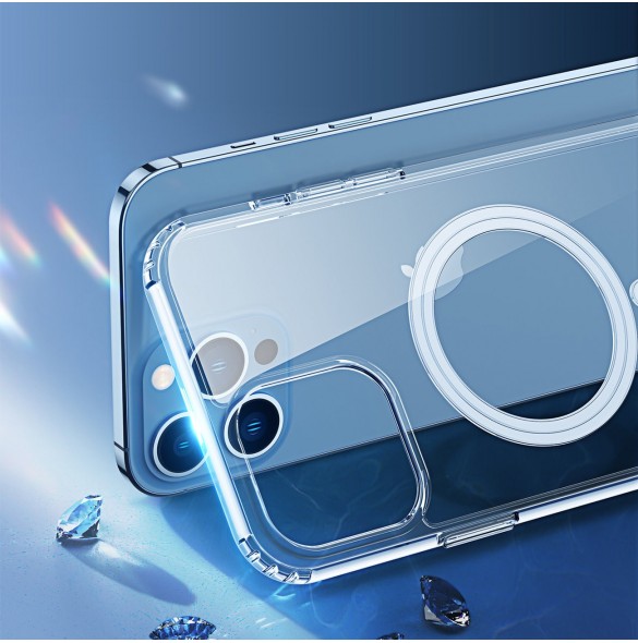 Dux Ducis Clin magnetfodral för iPhone 13 Pro Max Kompatibel med MagSafe transparent