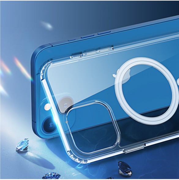 Dux Ducis Clin magnetfodral för iPhone 14 Plus kompatibelt med MagSafe transparent