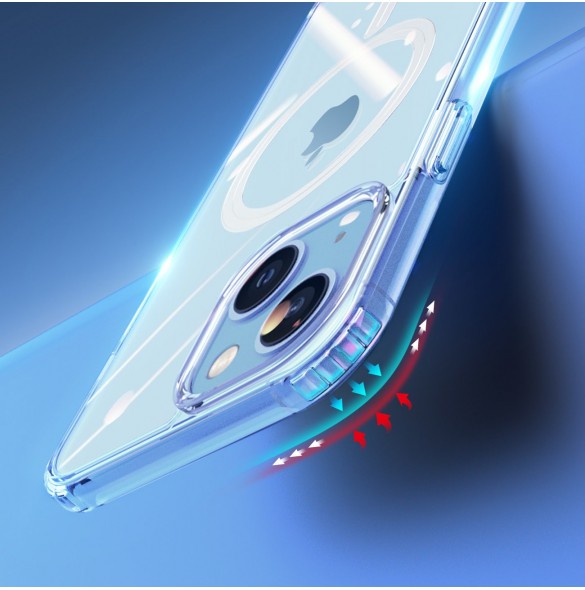 Dux Ducis Clin magnetfodral för iPhone 14 Plus kompatibelt med MagSafe transparent