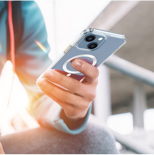 Dux Ducis Clin magnetfodral för iPhone 14 Plus kompatibelt med MagSafe transparent