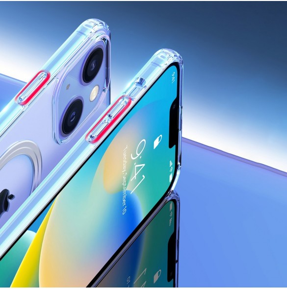 Dux Ducis Clin magnetfodral för iPhone 14 Plus kompatibelt med MagSafe transparent