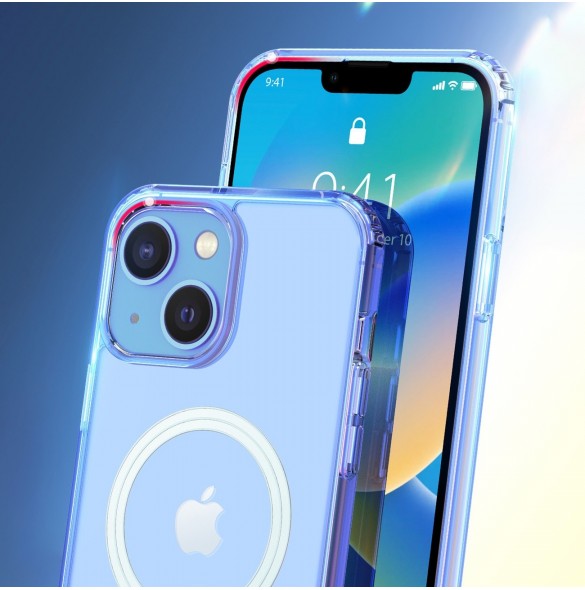Dux Ducis Clin magnetfodral för iPhone 14 Plus kompatibelt med MagSafe transparent