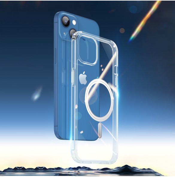 Dux Ducis Clin magnetfodral för iPhone 14 Plus kompatibelt med MagSafe transparent