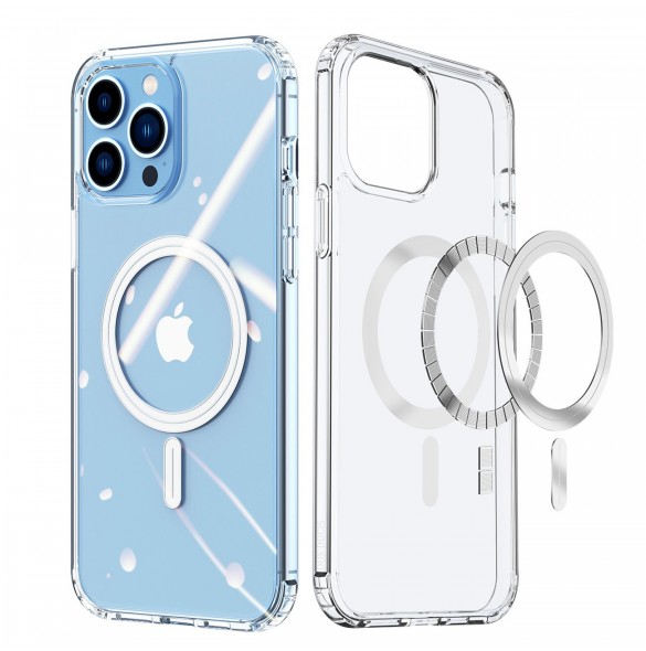 Dux Ducis Clin magnetfodral för iPhone 14 Pro Max Kompatibel med MagSafe transparent