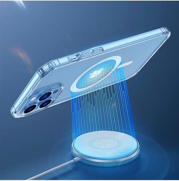 Dux Ducis Clin magnetfodral för iPhone 14 Pro Max Kompatibel med MagSafe transparent