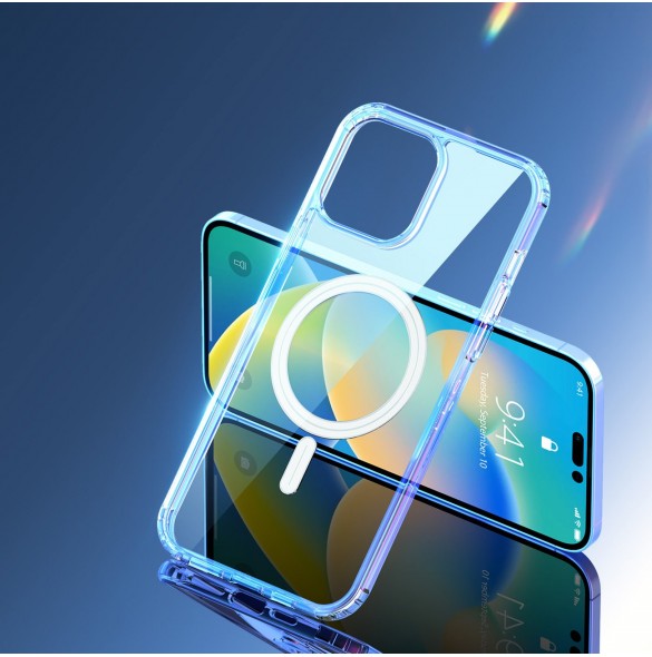 Dux Ducis Clin magnetfodral för iPhone 14 Pro Max Kompatibel med MagSafe transparent