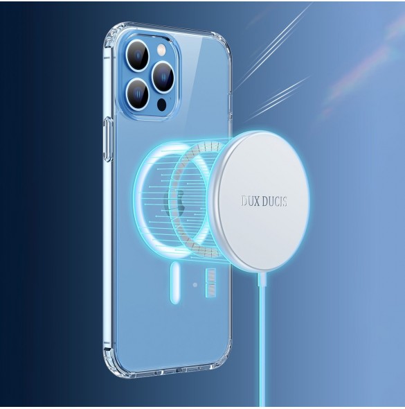 Dux Ducis Clin magnetfodral för iPhone 14 Pro Max Kompatibel med MagSafe transparent