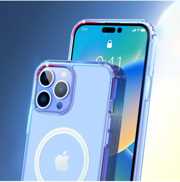 Dux Ducis Clin magnetfodral för iPhone 14 Pro Max Kompatibel med MagSafe transparent