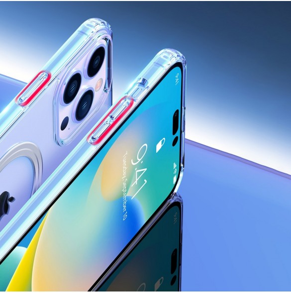 Dux Ducis Clin magnetfodral för iPhone 14 Pro Max Kompatibel med MagSafe transparent
