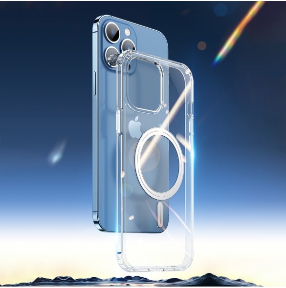 Dux Ducis Clin magnetfodral för iPhone 14 Pro Max Kompatibel med MagSafe transparent